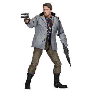 Neca Terminator T800 ฟิกเกอร์หุ่นยนต์ Ruffian Edition Battle Damage Deluxe Edition Arnold Robot ขนาด 23 ซม.