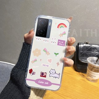 พร้อมส่ง เคสโทรศัพท์มือถือแบบใส กันกระแทก ลายการ์ตูนกระต่าย แฟชั่น สําหรับ Vivo iQOO Z7 Z7x 11 5G 2023 iQOOZ7 iQOOZ7x 5G