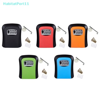 Habitatport กล่องเก็บกุญแจ แบบติดผนัง ใส่รหัสผ่าน เพื่อความปลอดภัย