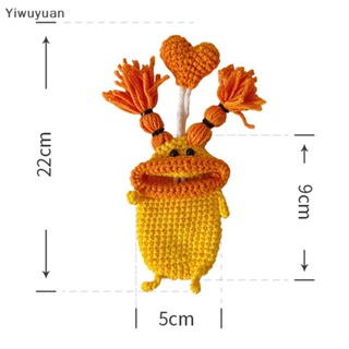&lt;Yiwuyuan&gt; กระเป๋าสตางค์ พวงกุญแจ จี้การ์ตูนมอนสเตอร์น่ารัก แฮนด์เมด สําหรับผู้หญิง ผู้ชาย ของขวัญเด็ก
