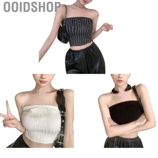 Ooidshop Women Strapless Sleeveless Tops  Fashion Women Summer Strapless Tops Short Easy To Match  for Travel for Outdoor for Home