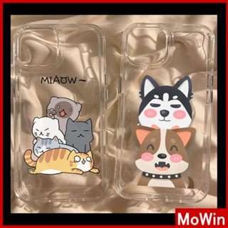 Mowin - เข้ากันได้สำหรับ เคสไอโฟน เคสไอโฟน11 เคส iphone 11 เคสนิ่ม TPU รูใหญ่ เคสโทรศัพท์อวกาศน่ารัก Cartoon หมาขาวตลกภาษาอังกฤษ ตัวป้องกันกล้องกันกระแทก Compatible with iPhone 14 13 12 Pro Max 11 XR XS 7 ซื้อทันที เพิ่มลงในรถเข็น