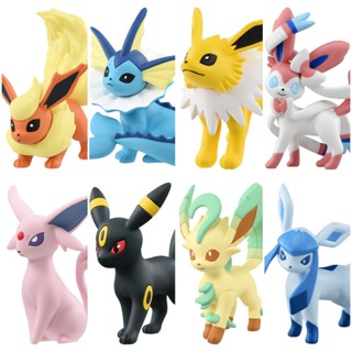 Eevee Evolution Set ของแท้ JP - Monster Collection Takara Tomy [โมเดลโปเกมอน] (8 ตัว)