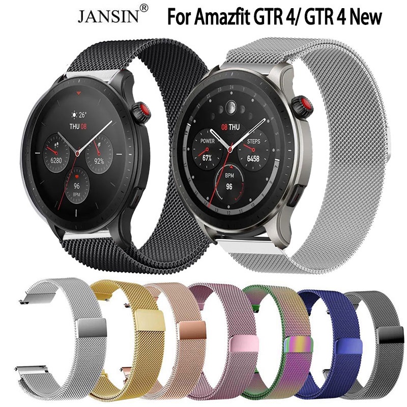 สาย Amazfit GTR 4 New magnetic loop สายนาฬิกาข้อมือ สเตนเลส สำหรับ smart watch สมาร์ทวอทช์
