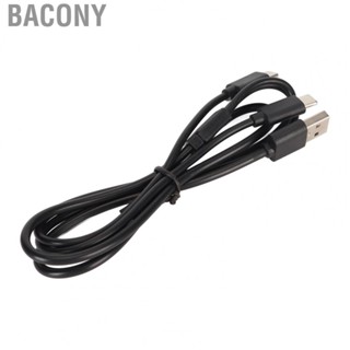 Bacony 2 in 1 Charging Cord  Efficient Black Double Head Charging Cable Professional PVC  for Game Controller