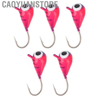 Caoyuanstore Ice Fishing Lures  Exquisite Workmanship Bright Color Winter Ice Fishing Jigs  for Sea