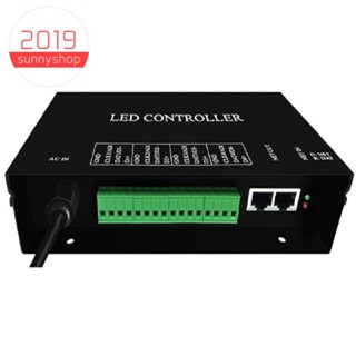 H802ra 4 พอร์ต (4096 พิกเซล) ตัวควบคุมอาร์ทเน็ต DMX Artnet Controller WS2801 WS2811 Artnet Madrix Pixel Controller สําหรับไฟ LED