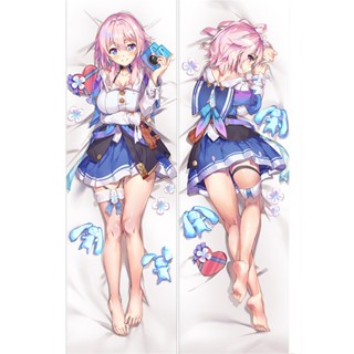 ปลอกหมอนอิง พิมพ์ลายอนิเมะ 2 ด้าน Honkai: Star Rail March 7th Dakimakura Waifu สําหรับตกแต่ง