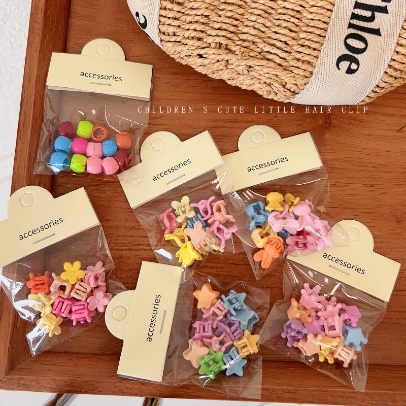 (10 ชิ้น) เด็กผู้หญิง รอยขีดข่วน สีมาการอง หน้าผาก หัก กิ๊บติดผม จับไม่เจ็บผม ดอกไม้น่ารัก คลิปขนาดเล็ก เครื่องประดับผมเด็ก