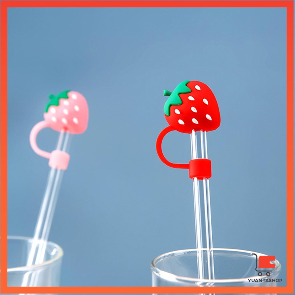 จุกปิดปลายแก้วน้ํา แบบซิลิโคน ลายการ์ตูน ใช้ซ้ําได้ หลอดแก้ว Straw dust cover ราคา ถูกที่สุด ดีลบีเคเค แกลเลอรีภาพที่ 6