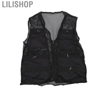 Lilishop Fishing Waistcoat Wear Resistant Outdoor Vest Lightweight Versatile Mesh for