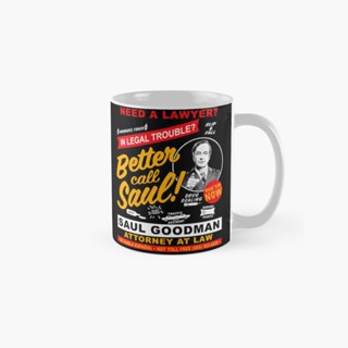 [พร้อมส่ง]Need A Lawyer Then Call Saul Dks แก้วมัก ทรงกลม สไตล์คลาสสิก เรียบง่าย สําหรับใส่เครื่องดื่ม ชา กาแฟ รูปภาพ