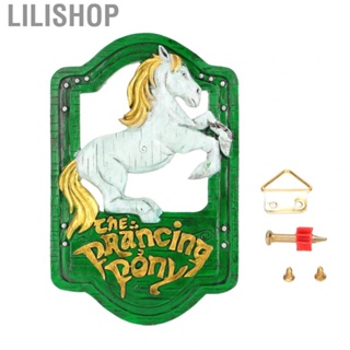Lilishop Horse Wall Sign Wall Decoration Synthetic Resin Prevent Fading for Home for Office