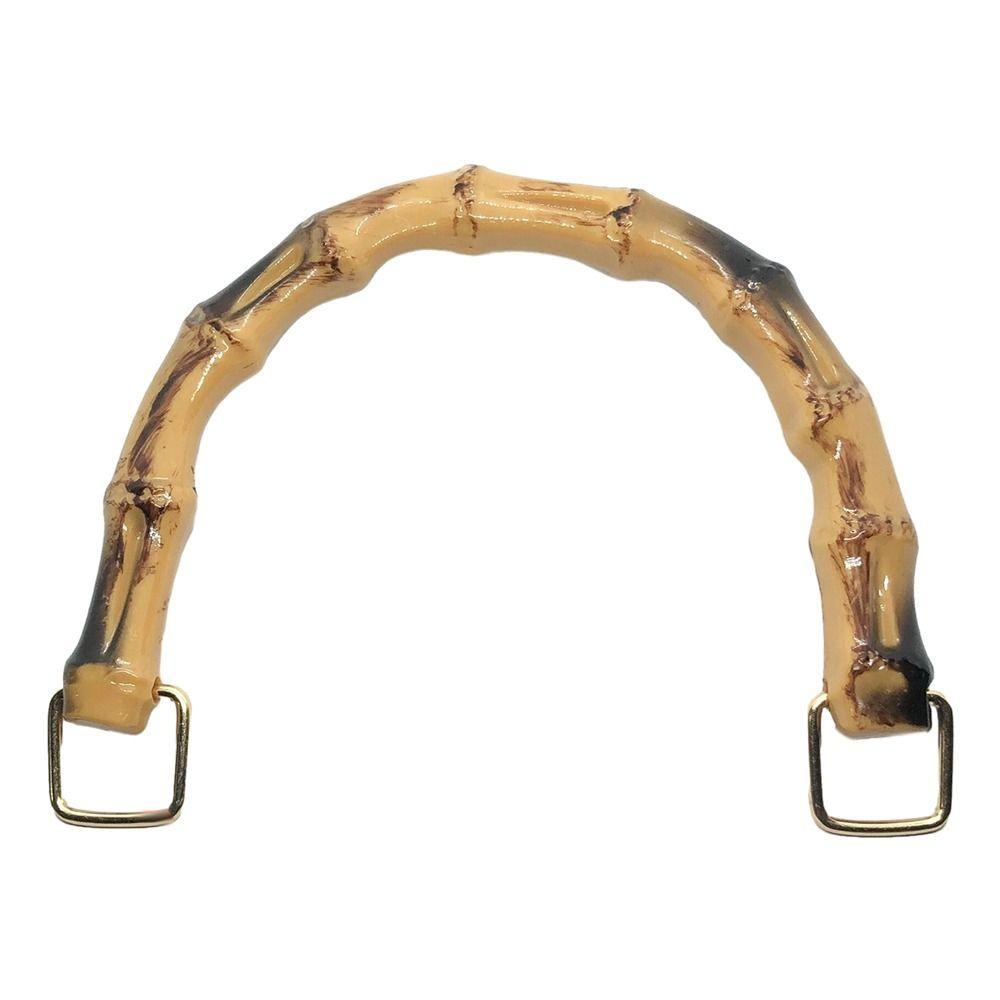 Roxul Bamboo Bag Handles Handmade With Buckle Bag Accessories Gift Box Handle Shoulder Bag Strap