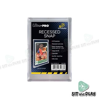 Ultra Pro - UV Recessed Snap Card Holder กรอบใส ป้องกัน UV ไม่ดูดโฮโลแกรม สำหรับการ์ดขนาด Standard