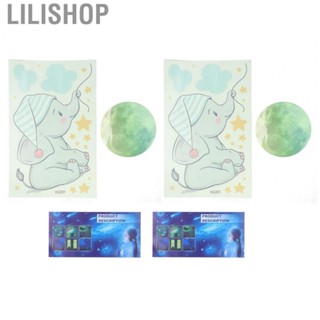 Lilishop Glowing Wall Paper Harmless Wall  2Set for Office for Living Room