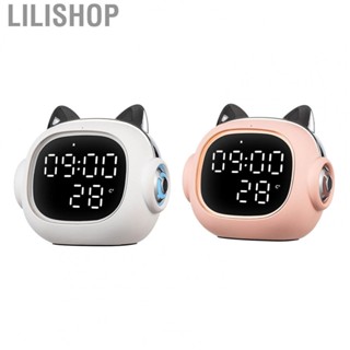 Lilishop Mini  Alarm Clock  Intelligent Mini Alarm Clock Night Light ABS Cute Appearance  for Bedside