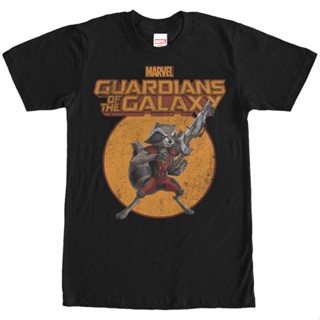 📦พร้อมส่ง คอกลม ผ้าฝ้าย 100% พิมพ์ลายกราฟฟิค Marvel Super Hero Guardians of the Galaxy สําหรับผู้ชาย T-shirt