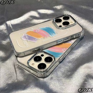 ✅เคสโทรศัพท์มือถือแบบนิ่ม กันกระแทก ลายพาเลทเรียบง่าย สําหรับ Iphone 7 11xs plus max8 12 1314proins
