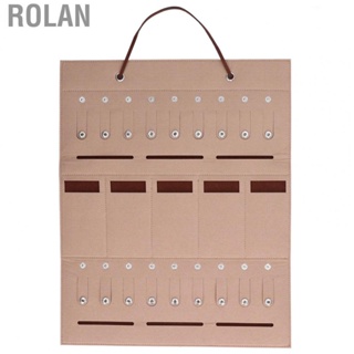 Rolan Wall Hanging Hook Storage Bag Jewelry Necklace Key Display Bag