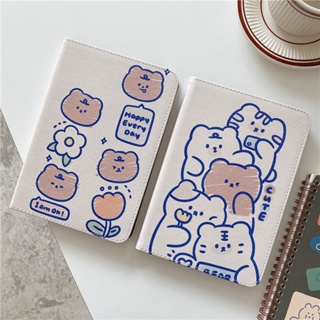 เคสหนัง ฝาพับ ลายการ์ตูนน่ารัก พร้อมช่องใส่บัตร สําหรับ Xiaomi Redmi Pad 10.61 นิ้ว Mi Pad 5 Mi Pad 5 Pro 11 นิ้ว