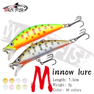 Walk FISH เหยื่อตกปลาประดิษฐ์ แบบแข็ง ขนาดเล็ก 7.1 ซม. 5 กรั…