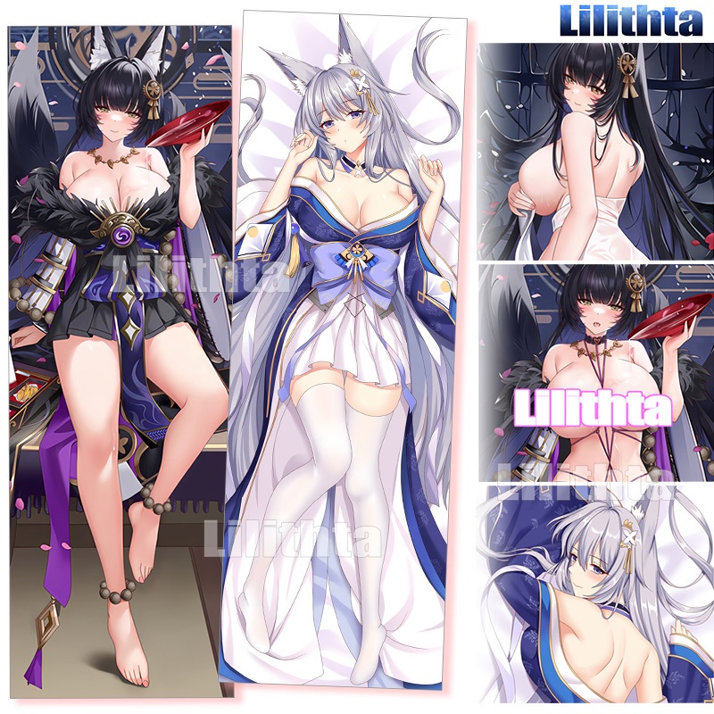 ปลอกหมอน พิมพ์ลายการ์ตูนอนิเมะ Dakimakura Azur Lane Musashi Shinano Azure Lane Game สําหรับตกแต่งบ้า