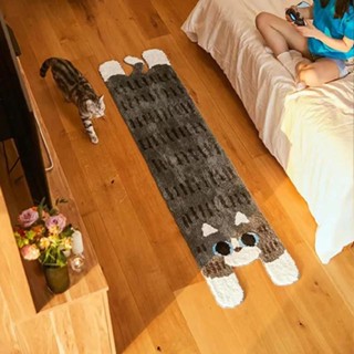 Household Carpet Cute Cat Long Rug Bedroom Bedside Living Room Long Ground Mat