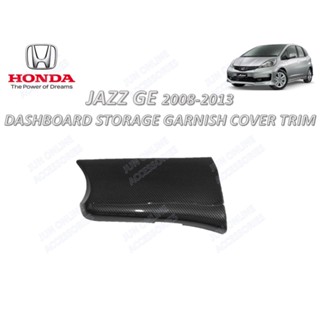 กล่องเก็บของ ตกแต่งภายในรถยนต์ สไตล์คาร์บอน สําหรับ Honda Jazz GE 2008-2013