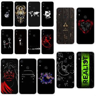 H9 Honor 8a เคส TPU นิ่ม ซิลิโคน ป้องกัน เคสโทรศัพท์ เคสโทรศัพท์ สีดํา