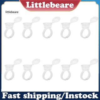 &lt;littlebeare&gt; ถ้วยหมึกสักถาวร พร้อมฝาปิด 10 ชิ้น