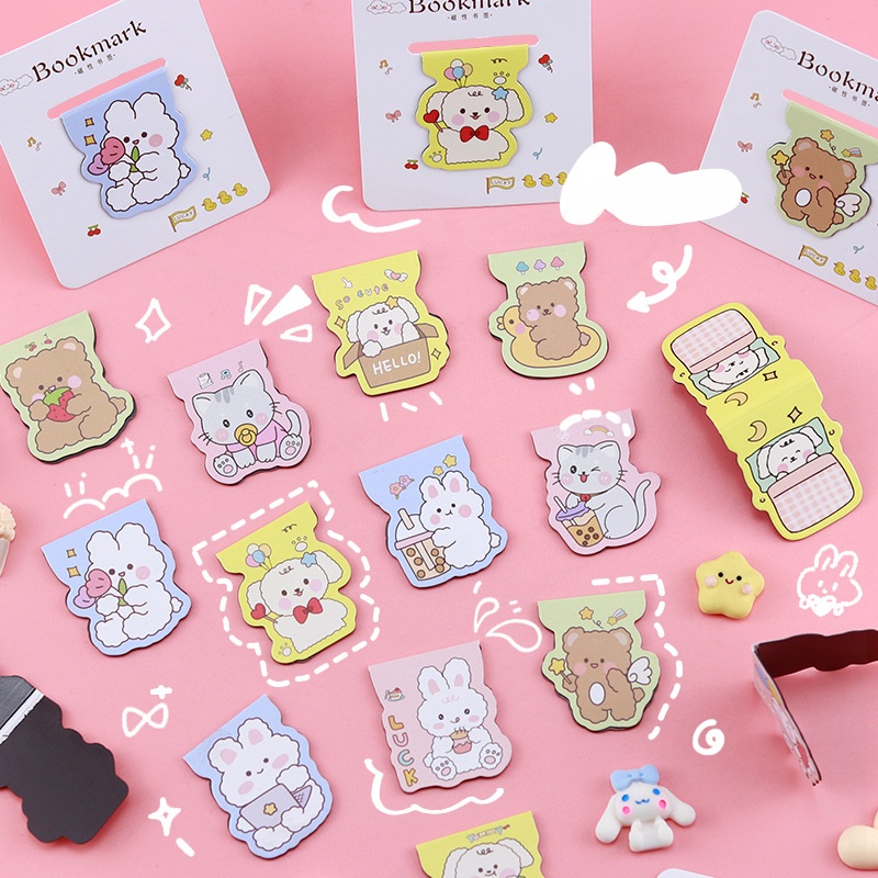 ที่คั่นหนังสือแม่เหล็ก ลายการ์ตูนน่ารัก แบบสร้างสรรค์ จํานวน 1 ชิ้น