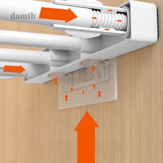 Dtb ชั้นวางของ แบบคลิปหนีบ มีกาวในตัว สําหรับตู้เสื้อผ้า 4 ชิ้น