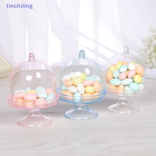 Tinchiling กล่องพลาสติกใส สําหรับใส่ขนมหวาน ลูกอม งานแต่งงาน DIY