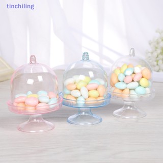 Tinchiling กล่องพลาสติกใส สําหรับใส่ขนมหวาน ลูกอม งานแต่งงาน DIY