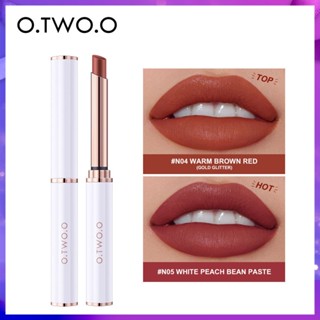 O.two.o ลิปสติกเนื้อแมตต์กํามะหยี่ เนื้อแมตต์ เบา และสีง่าย SC016