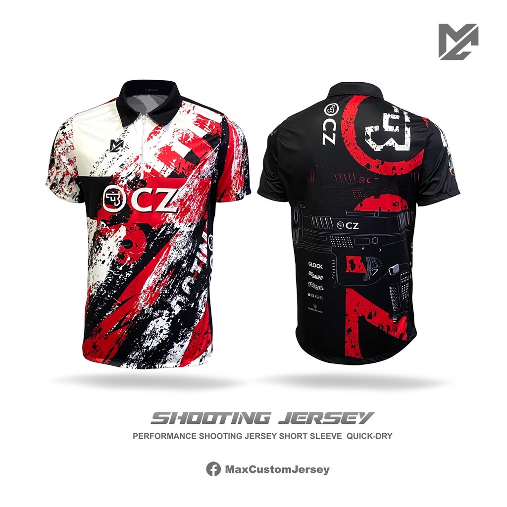 Ipsc Security Tactics ยิง Cz Shadow ทีม Glock Sigsauer ผลิตภัณฑ์คุณภาพสูง Fully Sublimated 2023 Polo