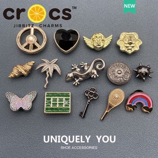 ใหม่ crocs jibbitz Charms หัวเข็มขัดโลหะ สไตล์สร้างสรรค์ อุปกรณ์เสริม สําหรับตกแต่งรองเท้า crocs DIY 2023