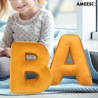 Ameesi หมอนผ้าฝ้ายนุ่ม รูปตัวอักษรภาษาอังกฤษ 26 ตัวอักษร ของเล่นเสริมการเรียนรู้เด็ก