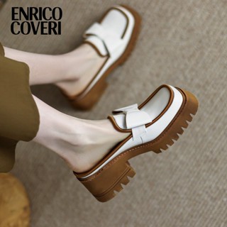 ENRICO COVERI 2023 สปริงไชน์ สปริงไชน์ บราเธอร์ส ครึ่งรองเท้าแตะ ใส่รองเท้าลากมูลเลอร์