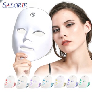 Salorie มาสก์หน้า โฟตอน ฟื้นฟูผิว ต่อต้านสิว กําจัดริ้วรอย 7 สี ชาร์จ USB