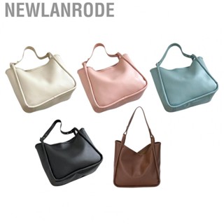 Newlanrode Commuting Tote Bag  Casual PU Leather 2 Ways Simple Durable for Daily Use