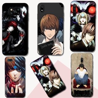 เคสโทรศัพท์มือถือ ซิลิโคนนิ่ม tpu ลายอะนิเมะ Death Note สีดํา สําหรับ xiaomi mi 8 lite redmi 8 8a