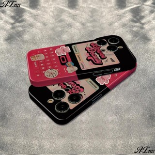 Max Apple 13 แป้นพิมพ์ ฟิล์มเรียบง่าย เคสนิ่ม 78 เคสโทรศัพท์ iPhone12 กันกระแทก 116ins สไตล์ 14proplus หมี 9PJR