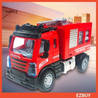 [EY] ของเล่นรถดับเพลิง 4WD ABS 1:64 พร้อมไฟ สําหรับเด็กวัยหัดเดิน