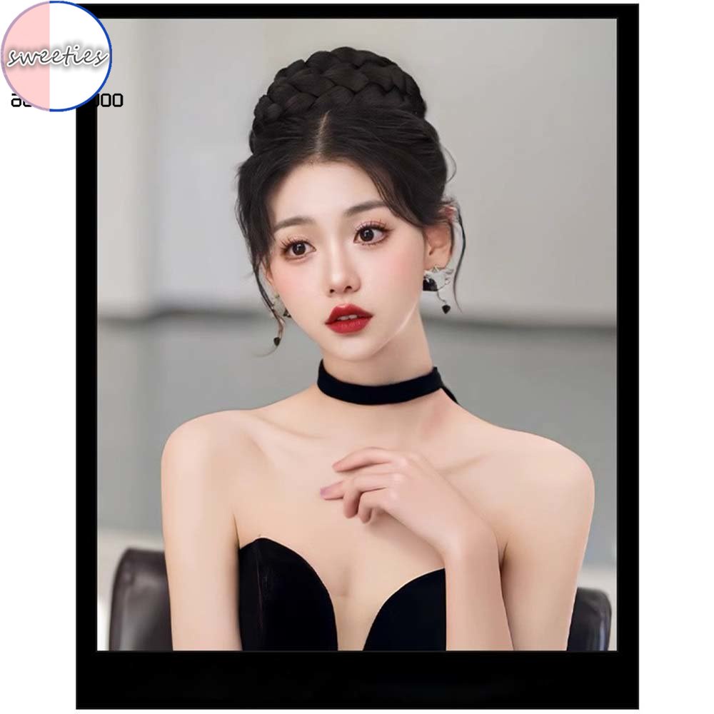 3 โมเดล เจ้าสาว สังเคราะห์ ผมซาลาเปา ต่อผม Chignon โดนัท ลูกกลิ้ง วิกผม กรงเล็บ คลิป ในแฮร์พีซ สําหรับผู้หญิง