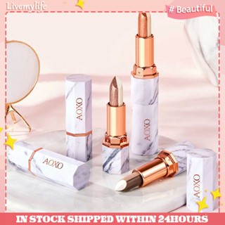 2 In 1 AOXO Symphony Gradient Pearlescent Velvet Eye Shadow Stick อายแชโดว์โปร่งใสแต่งหน้าเครื่องสําอาง Maquillaje ติดทนนาน