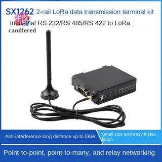 Waveshare SX1262-LoRa-DTU-HF 850-930MHz รางไกด์รางไกด์ส่งข้อมูล DTU RS232 RS485 RS422 เป็น LoRa อลูมิเนียมอัลลอย สําหรับ Sub GHz HF