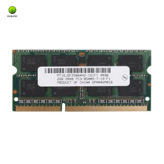 แรมหน่วยความจําแล็ปท็อป โน้ตบุ๊ก DDR3 2GB 2RX8 PC3-8500S 1066MHz 204Pin 1.5V