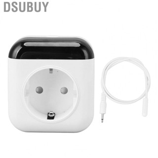 Dsubuy Smart Plug in Thermostat 2.4GHz WiFi EU Plug 220V  White  Thermostat Plug Outlet for Indoor